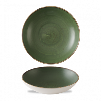 [CHUR SSRSEVB71] STONECAST SORREL GREEN COUPE BOWL 7.25"