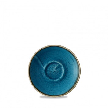 [CHUR SNTSESS 1] STONECAST JAVA BLUE CAFE ESPRESSO SAUCER 4.5"