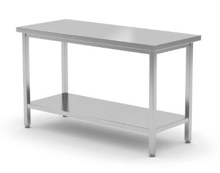 [HEN 810705] WORK TABLE W/UNDERSHELF, 1000x700x(H)850