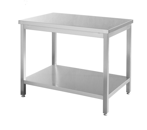 [HEN 810736] WORK TABLE W/UNDERSHELF, 1600x700x(H)850 TBD