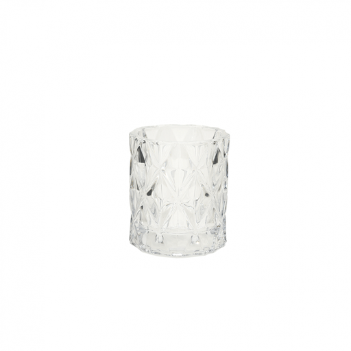 [IMPULSE 5566] SUNSET GLASS VOTIVE CANDLE HOLDER – SMALL CLEAR SRT