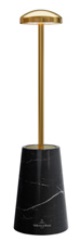 [MPULSE 97054] SIENA MARBLE GOLD TABLE LAMP HEIGHT 10" - EACH