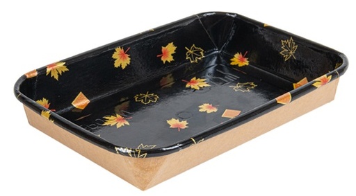 [GDP 268.87-pack] SUSHI CONTAINER BLACK 16.5X12X2.4CM - PACK OF 50 EACH