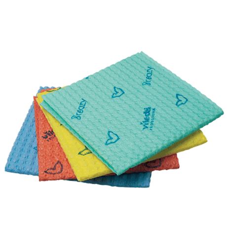 [VIL TSU 161611] BREAZY SEMI-DISPOSABLE WIPE RED - PACK OF 25 EACH