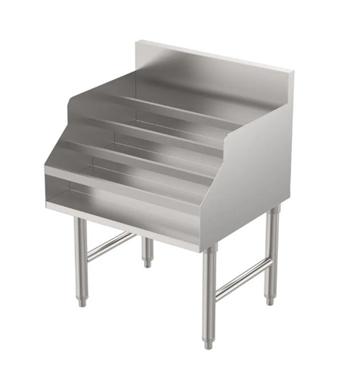 [HD UBLD-2124] UNDERBAR LIQUOR BOTTLE DISPLAY UNIT, 24"x 21" SS