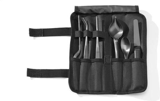 [HEN 400074] CHEF PLATING SET BLACK - SET OF 6 PIECES