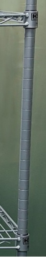 [HD PZAEPS-74] POST 74", ANTIMICROBIAL - PLATINUM SILVER EPOXY COATED 