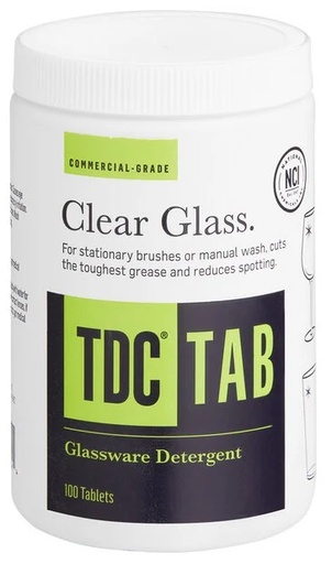 [CLM GLASS TABLETS-6.0] BAR GLASS DETERGENT TABLETS TBD - CASE OF 6 BOTTLES