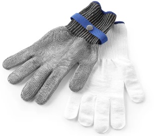 [HEN 556672] CUT RESISTANT OYSTER GLOVES SIZE LARGE