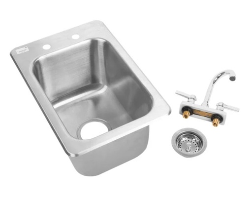 [ADV DI-1-10] DROP-IN SINK BOWL, 1COMP (19"x13"x10") TBD 
