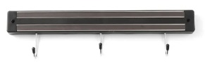 [HEN 820209] MAGNETIC KNIFE RACK 34cm WITH 3 HOOKS