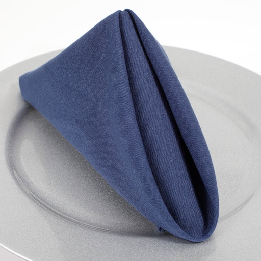[FLOR 20X20 NAVY 6.8OZ-12.0] NAPKIN 20X20" NAVY 6.8oz - CASE OF 12 PACK