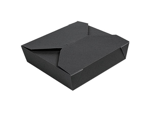 [GDP 234.70-2.0] RECTANGULAR MICROWAVE BOX 21.7X21.7X6CM 'THEPACK' BLACK TBD - CASE OF 2 PACK 