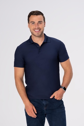 [CHW Z650-S NAV] MEN'S POLO SHIRT NAVY - SIZE SMALL