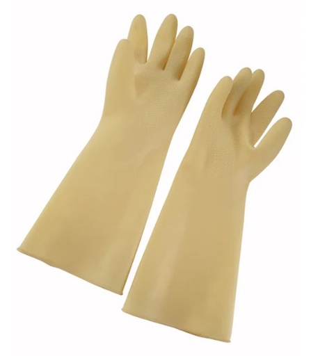 [WIN NLG-916] NATURAL LATEX GLOVE YELLOW - SIZE MEDIUM