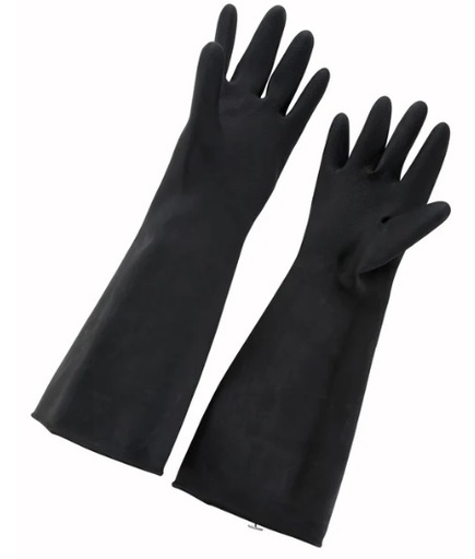 [WIN NLG-1018] NATURAL LATEX GLOVE BLACK - SIZE LARGE