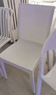 [FUR CH-DH724 WHITE] STACKABLE CHAIR WHITE DH724 - EACH 