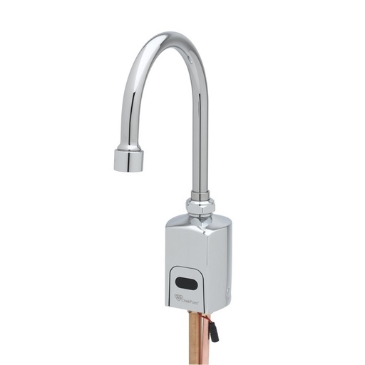 [T&S EC-3130-ST-VF05] CHECK POINT ELECTRONIC, DECK MOUNT FAUCET - SINGLE HOLE, GOOSENECK