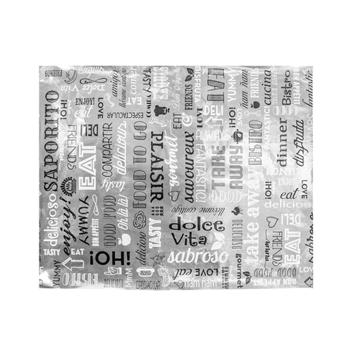 [GDP 228.30] FOIL WRAPPING SHEETS PAROLE SILVER 11x14" TBD - PACK OF 1000 EACH 