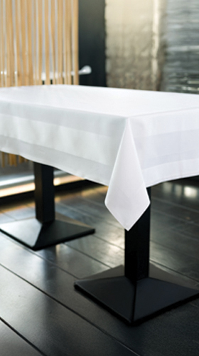 [DEN 273170] TABLECLOTH DAMAST 52"X68" WHITE - EACH