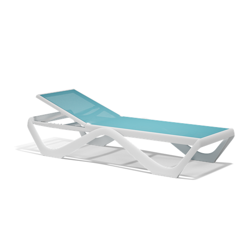 [FUR SUN LOUNGER LOVE OCEAN] LOVE SUN LOUNGER, WHITE+OCEAN - EACH 