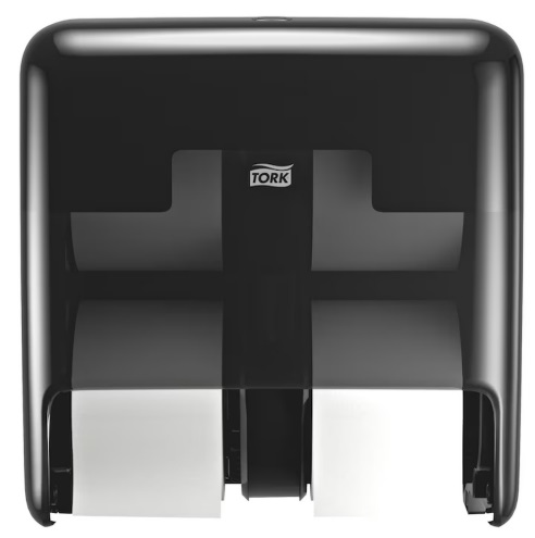 [TORK-A 473628 BLACK] DISPENSER 4 ROLL TOILET PAPER BLACK TBD - EACH