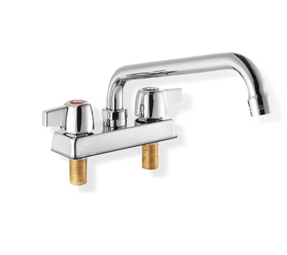 [SW-P SWFD-4-8LL] 4" DECK MOUNT FAUCET - 8" SWIVEL SPOUT