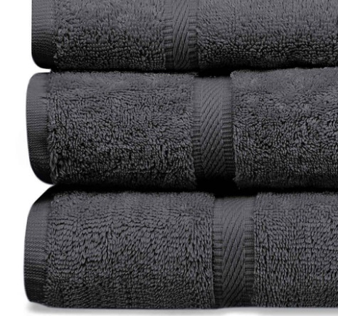 [ATD BATH-HAND CHARCOAL] HAND TOWEL CHARCOAL 16"X30" - DOZEN 