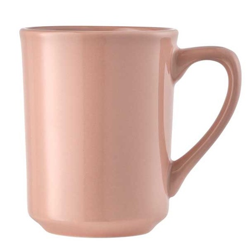 [LIBBEY 113687] PORCELANA KONA MUG CORAL 8.5oz/237ml- EACH   