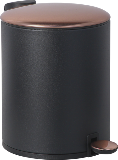 [GAL EPP605] PEDAL BIN 5 LITER BLACK & BRONZE  