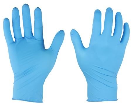 [AMMEX GLOVE NIT-MED BLUE] NITRILE GLOVES MEDIUM BLUE - BOX OF 100 EACH   