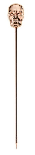 [BAR M37064CP] COCKTAIL PICKS SKULL COPPER PLATED - SET OF 12 EACH 