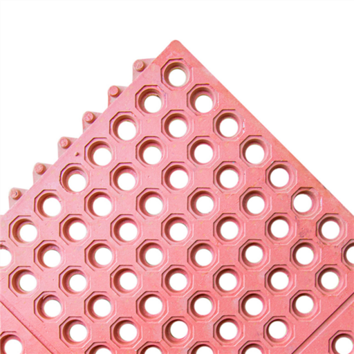 [GDP 134.48] ANTI-FATIGUE FLOOR MAT 3'X3' RED INTERLOCKING - EACH  