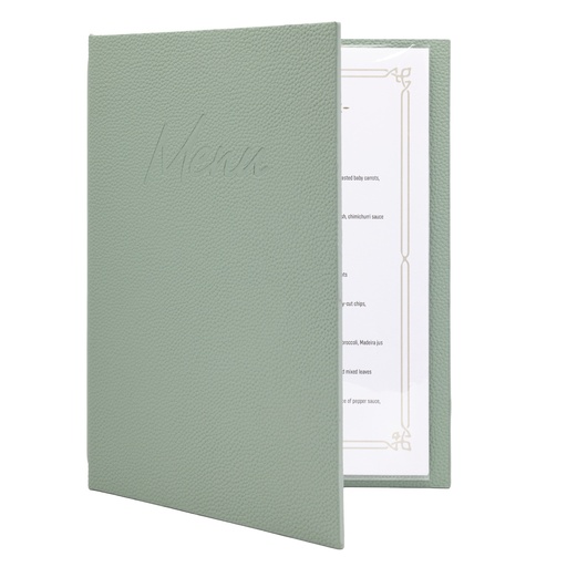 [VM MC-SRA4-GR] MENU COVER SIGNATURE GREEN A4 - EACH