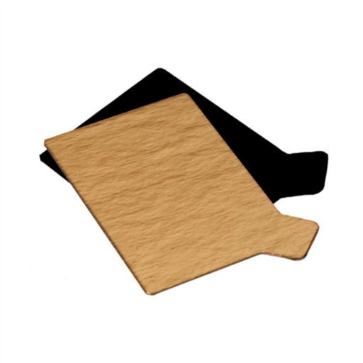 [GDP 147.23] TWO SIDES CARDBOARD FOR PATISSERIE GOLD & BLACK 5.5X9.5CM - BOX OF 250 EACH 