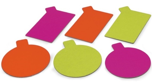 [GDP 185.78] TWO SIDES CARDBOARD FOR PATISSERIE ORANGE & LEMON Ø 8CM - BOX OF 200 EACH   