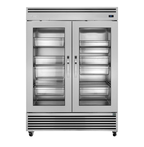 [TRUE TGN-2R-2G] REACH-IN COOLER 58", 2 DOOR GLASS - 115V (45.22CFT) SPO