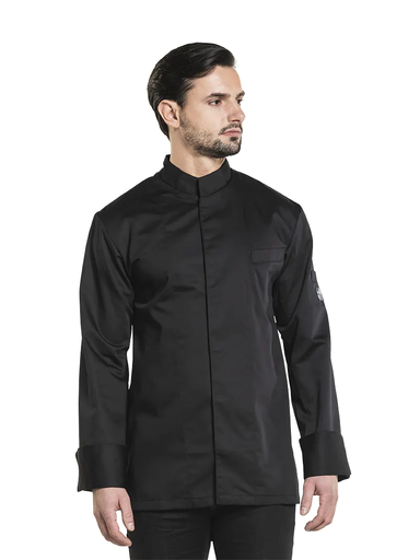 [CHD 973-SMALL]  CHEF JACKET EXECUTIVE BLACK TBD - SIZE SMALL