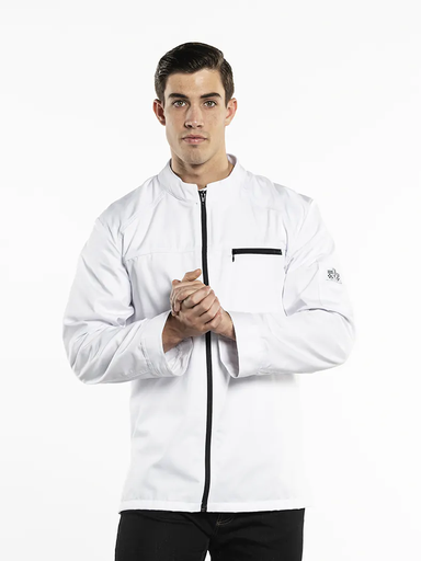 [CHD 936-SMALL]  CHEF JACKET MODENA WHITE TBD - SIZE SMALL