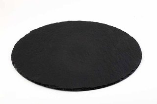 [APS 00969] NATURAL SLATE TRAY ROUND