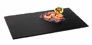 [APS 00992] PLATE RECTANGULAR SLATE 13X7"