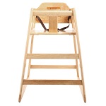 HIGH CHAIR WOOD NATURAL - EACH