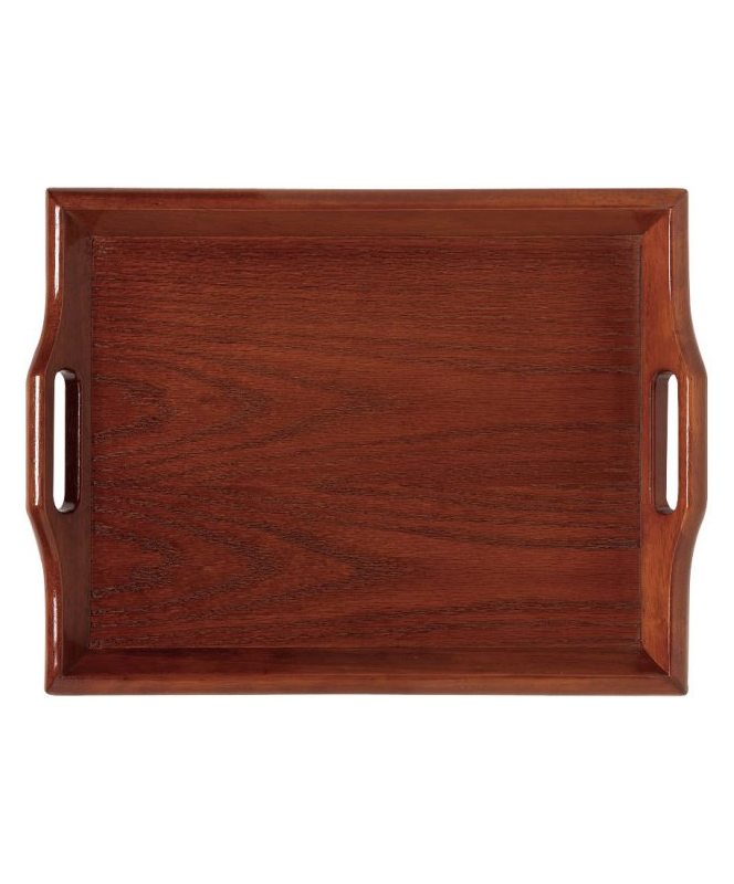 ROOM SERVICE TRAY MAHOGANY - EACH