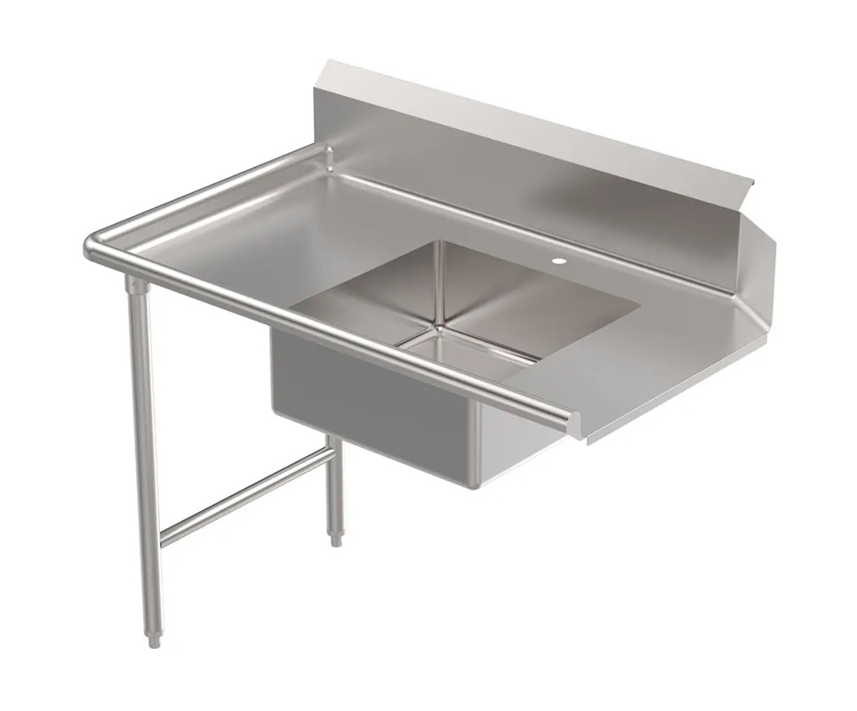 DISH TABLE SOILED 30"x60", LEFT MOUNT 