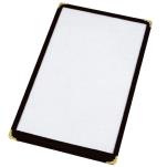 MENU COVER SINGLE BLK 5.5"