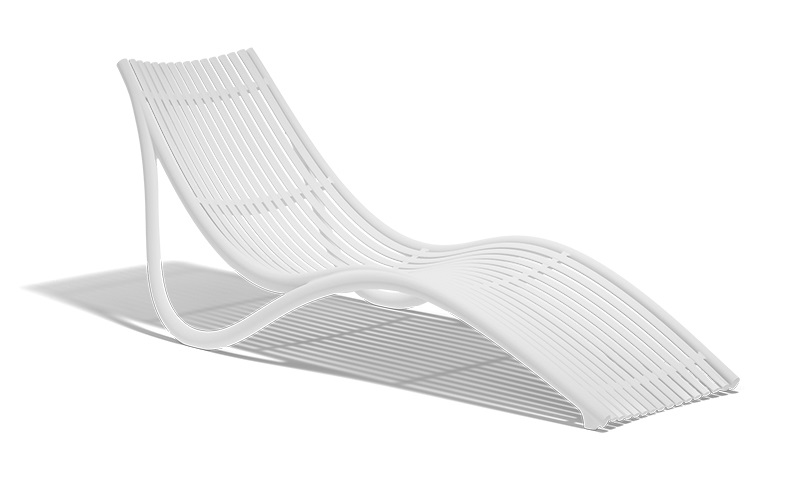 IBIZA SUN LOUNGER, WHITE - EACH 