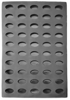SILICONE MOULD OVAL 57X37.5X2CM 