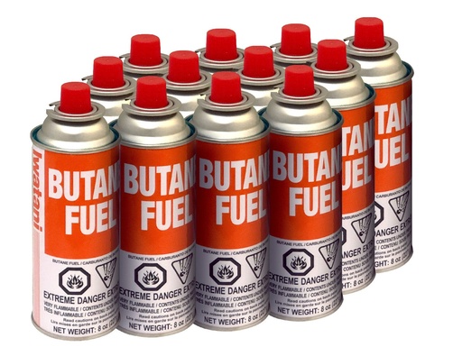 [FUEL GLOWMASTER] BUTANE FUEL CARTRIDGE 7.8oz - CASE OF 12 EACH