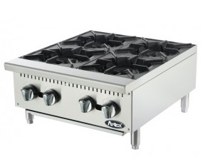 [STAHL ATHP-24-4] GAS RANGE 24", COUNTERTOP - 4 BURNER (61CM)