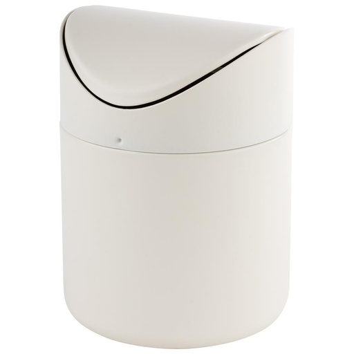 [APS 40801] TABLE GARBAGE BIN WHITE - EACH 
